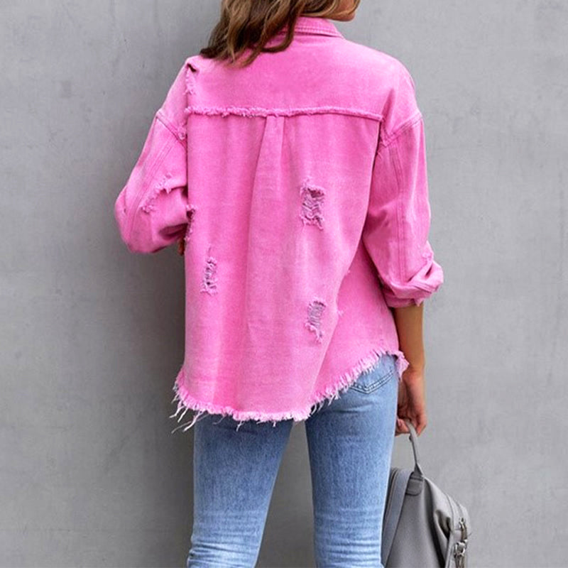 Claire Modern Blossom Denim Jacket