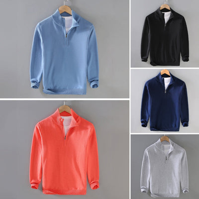 Jason Rome Pullover mit halbem Reißverschluss