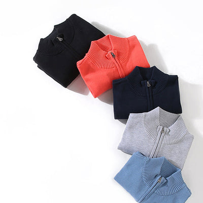 Jason Rome Pullover mit halbem Reißverschluss
