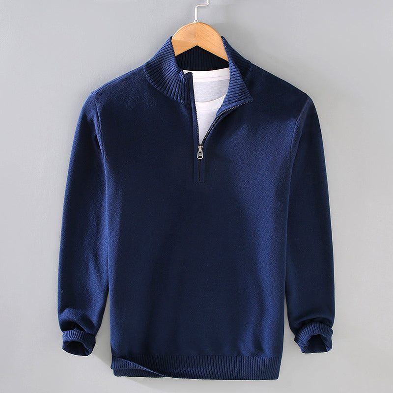 Jason Rome Pullover mit halbem Reißverschluss