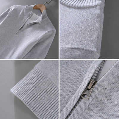 Jason Rome Pullover mit halbem Reißverschluss