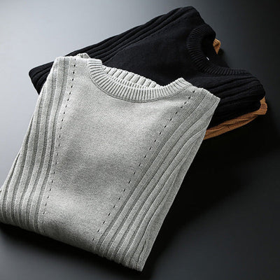 John Wellington Striped Elegance Sweater