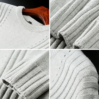 John Wellington Striped Elegance Sweater