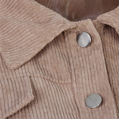 Olivia Klein Cropped Corduroy Jacket