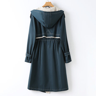 Olivia Klein Windbreaker Hooded Coat
