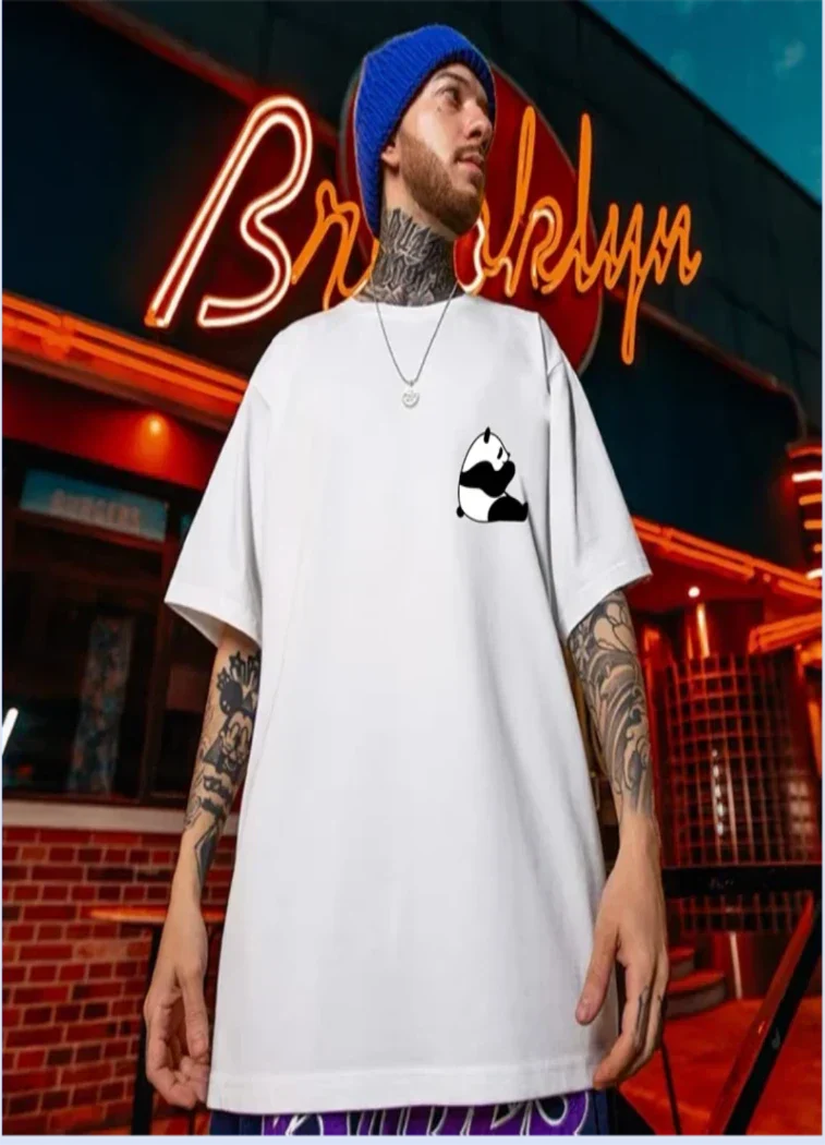 Eenvoudige Print T-Shirt