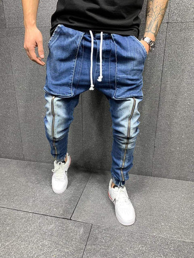 Premium Half Front Zipper Jeans