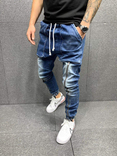 Premium Half Front Zipper Jeans