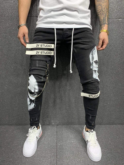 Skull Fashion Jeans