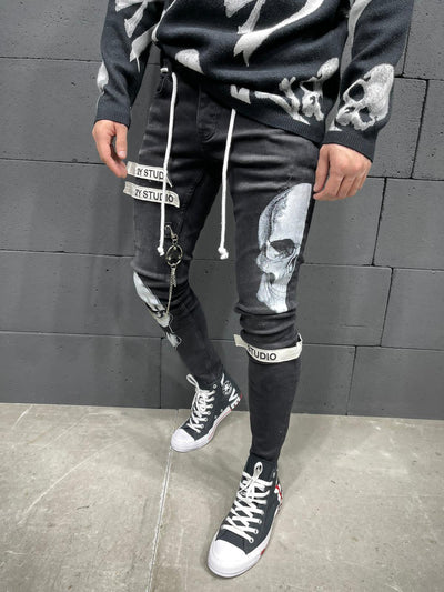 Skull Fashion Jeans