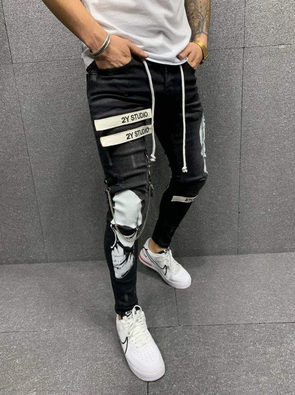 Skull Fashion Jeans