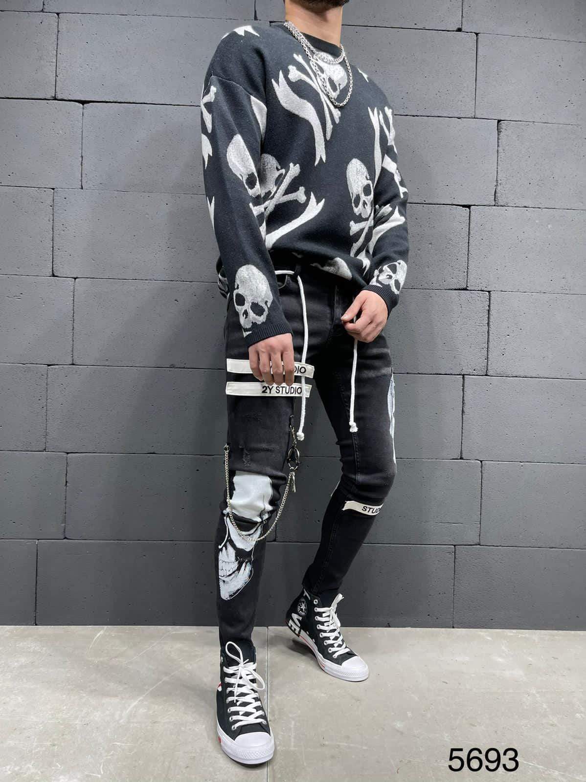 Skull Fashion Jeans
