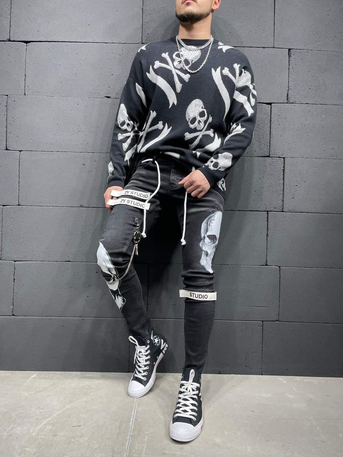 Skull Fashion Jeans