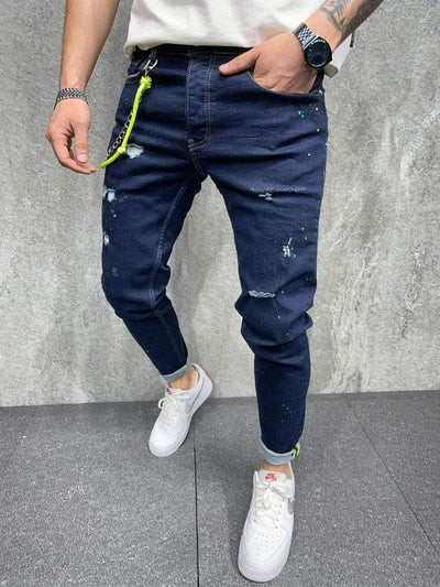 Slim Fit Chain Jeans