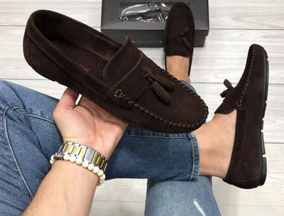Stylish Tassels Leather Loafers