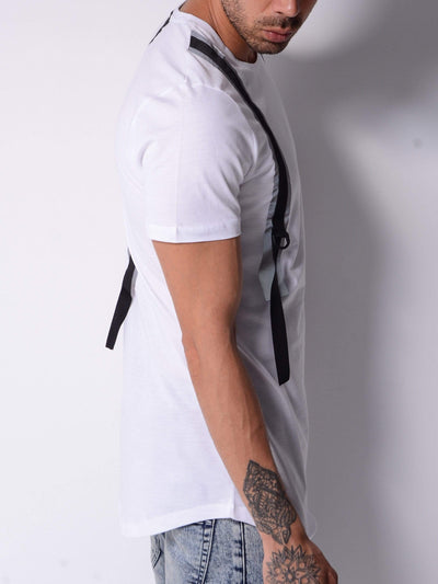 Back and Forth Strap Detail T-shirt