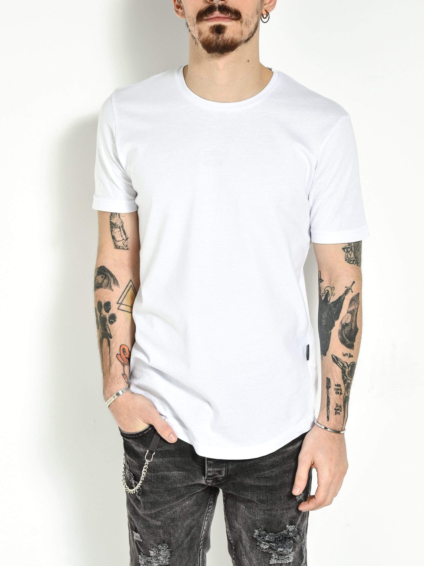 Basic-T-Shirt in Weiß