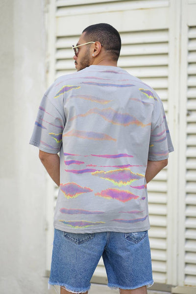 Gemengde Kleur Oversized T-Shirt