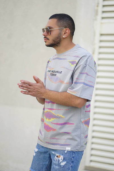 Gemengde Kleur Oversized T-Shirt