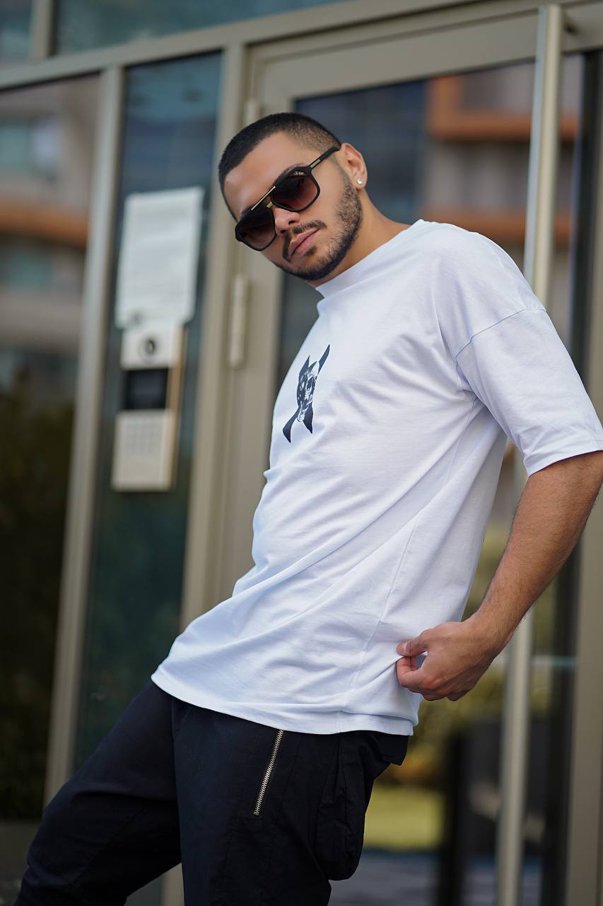 X - Totenkopf-Übergröße-T-Shirt