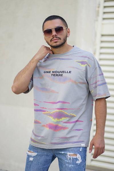 Gemengde Kleur Oversized T-Shirt